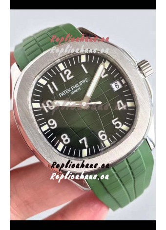 Patek Philippe Aquanaut 5168G-010 Swiss Replica 904L Steel Green Dial - 1:1 Mirror Edition