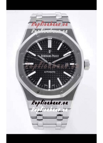 Audemars Piguet Royal Oak 41MM Black Dial 904L Steel CALIBRE 4302 Movement 1:1 Mirror Replica