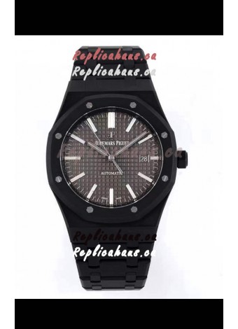 Audemars Piguet Royal Oak PVD Coated Swiss Replica Watch 3120 Swiss Movement - Grey Dial 