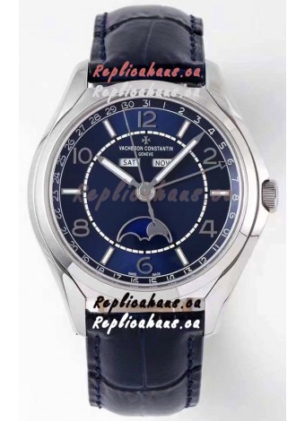 Vacheron Constantin Fiftysix Complete Calendar Swiss Replica Watch in Blue Dial 