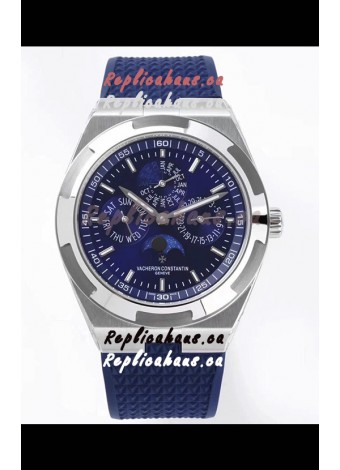 Vacheron Constantin Overseas Perpetual Calendar Ultra-Thin Blue Dial Steel Casing Replica