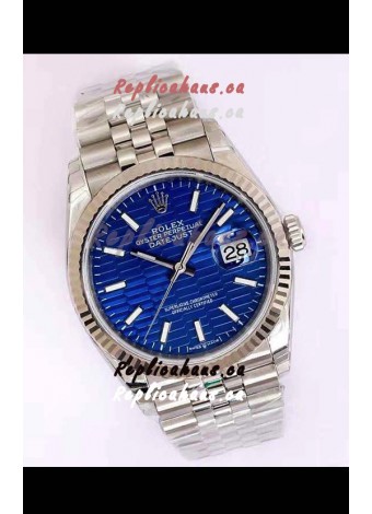 Rolex Datejust Fluted-Motif Dial 41MM Cal.3135 Movement Swiss Replica Watch in 904L Steel Casing