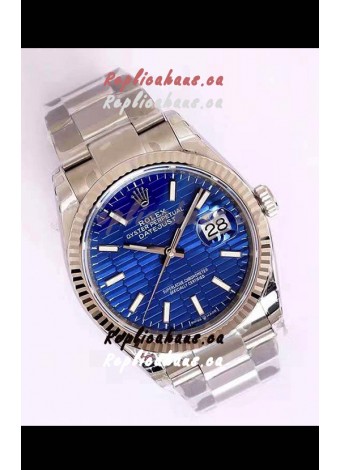 Rolex Datejust Fluted-Motif Dial 41MM Cal.3135 Movement Swiss Replica Watch in 904L Steel Casing
