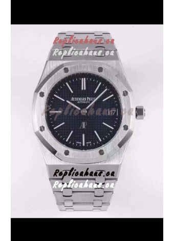 Audemars Piguet Royal Jumbo Oak Extra Thin Swiss Replica - 1:1 Mirror Replica Watch 904L Steel Blue Dial