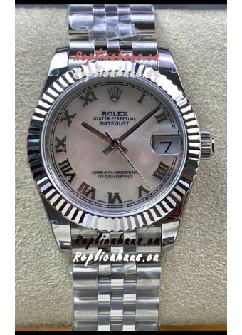 Rolex Datejust 178384 31MM Swiss Replica in 904L Steel in Pearl Dial - 1:1 Mirror Replica