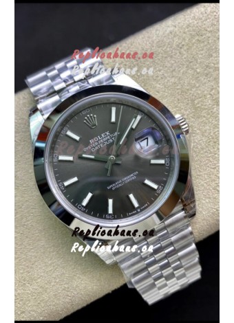 Rolex Datejust 126300 41MM Cal.3135 Swiss 1:1 Mirror Replica Watch in 904L Grey Dial