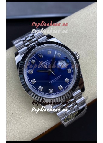 Rolex Datejust 126334 41MM ETA 3235 Swiss 1:1 Mirror Replica Watch in 904L Steel - Blue Dial