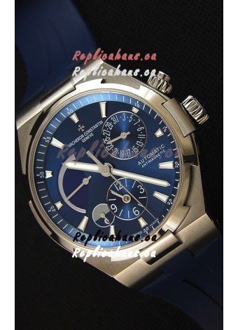 Vacheron Constantin Overseas Dual Time Blue Dial Swiss Replica Watch 