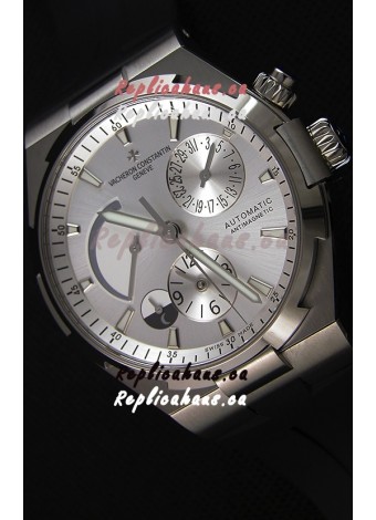 Vacheron Constantin Overseas Dual Time Steel White Dial Swiss Replica Watch 