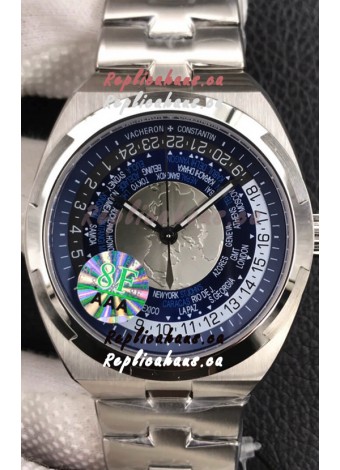 Vacheron Constantin Overseas World Time Edition Blue Dial Swiss Replica Watch 