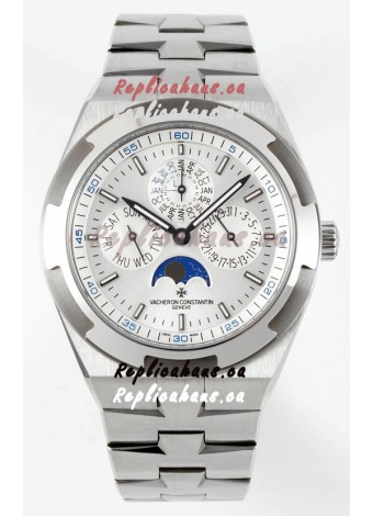 Vacheron Constantin Overseas Perpetual Calendar Ultra-Thin Steel Dial with Steel Strap
