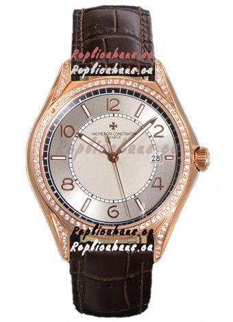 Vacheron Constantin Fiftysix Edition 904L Steel Rose Gold 1:1 Mriror Replica Creme Dial