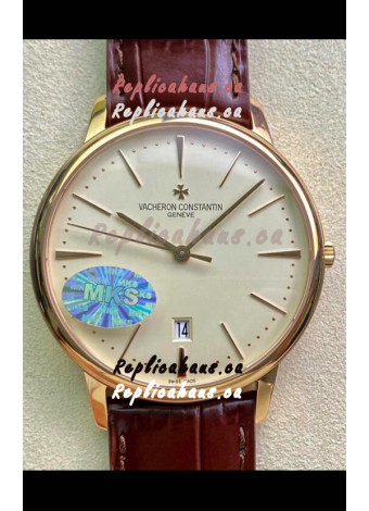 Vacheron Constantin Patrimony Yellow Gold Watch in 1:1 Mirror Replica Watch