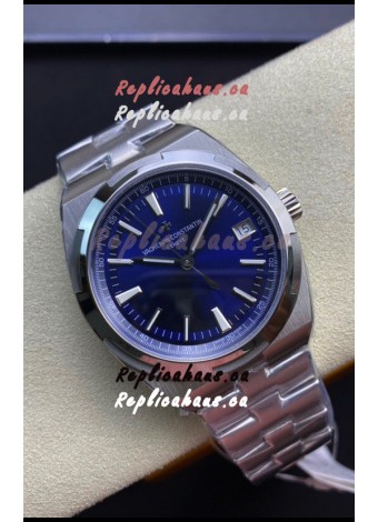 Vacheron Constantin Overseas 1:1 Mirror Swiss Replica Watch in Steel Blue Dial 