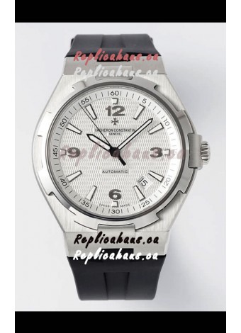 Vacheron Constantin Overseas 1:1 Mirror Swiss Replica Watch in White Dial - Rubber Strap