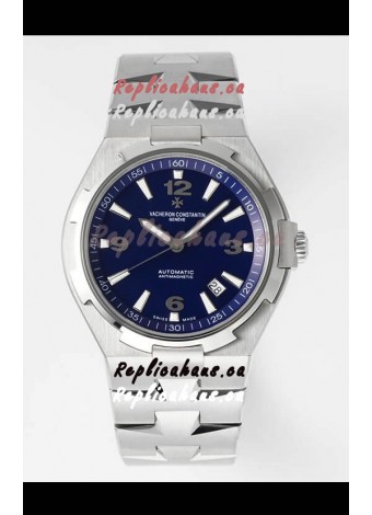Vacheron Constantin Overseas 1:1 Mirror Swiss Replica Watch in Steel Blue Dial - Steel Strap
