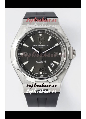 Vacheron Constantin Overseas 1:1 Mirror Swiss Replica Watch in Grey Dial - Rubber Strap