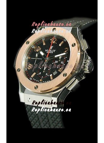 Hublot Big Bang Swiss Replica Watch in Rose Gold Bezel