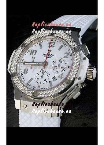 Hublot Big Bang Swiss Replica Watch Diamonds Bezel