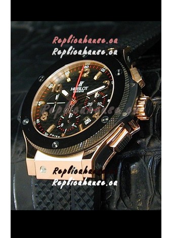 Hublot Big Bang Swiss Replica Watch in Rose Gold Case