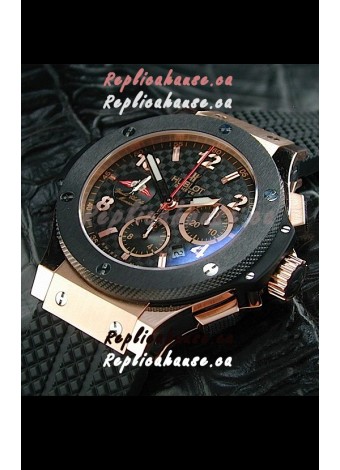 Hublot Big Bang Geneve Yacht Club Swiss Replica Watch in Rose Gold Case