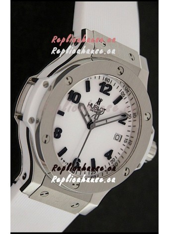 Hublot Big Bang King Swiss Quartz Watch in White Strap