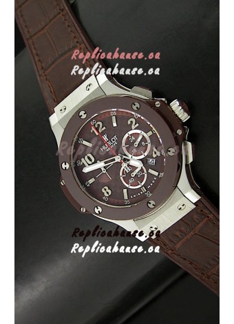 Hublot Big Bang Ceramic Bezel Watch Carbon Dial - 1:1 Mirror Replica