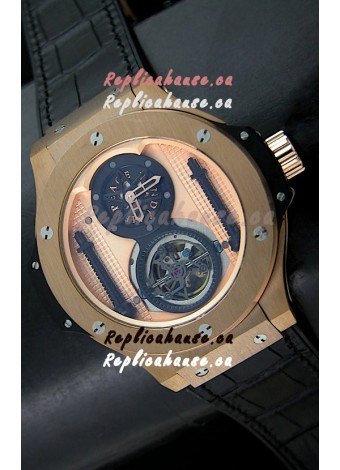 Hublot Big Bang King Power Tourbilon Japanese Replica Watch in Rose Gold
