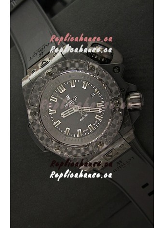 Hublot Diver 4000m Swiss Replica Watch Full Carbon Black Dial