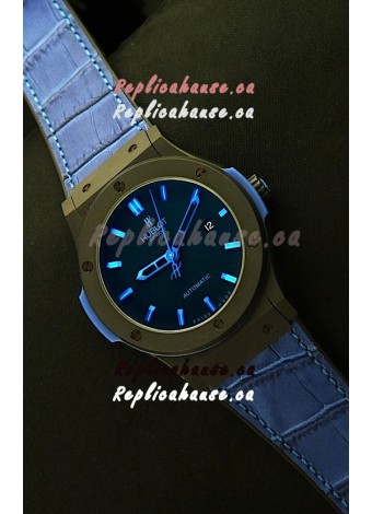 Hublot Big Bang Classic Fusion Ceramic Case Watch in Blue Strap