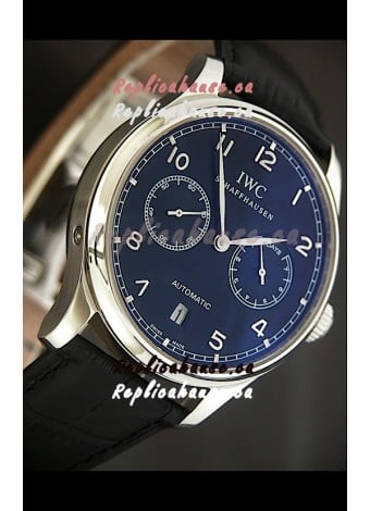 IWC Schaffhausen Japanese Replica Watch in Blue Dial