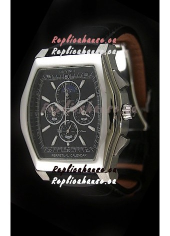 IWC Schaffhausen Da Vinci Japanese Replica Watch in Black