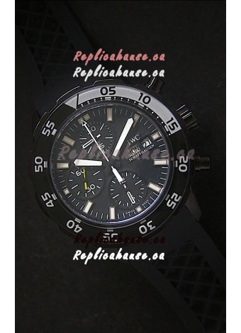 IWC Aquatimer PVD Swiss Replica Watch in Black