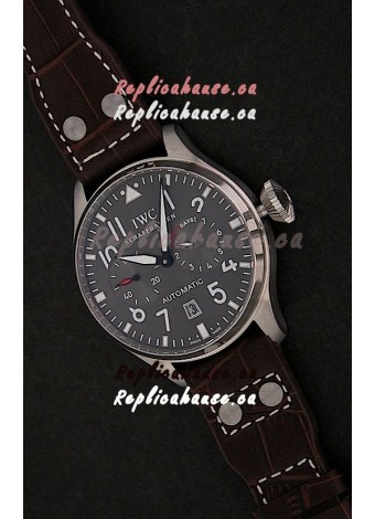 IWC Die Grosse Fliegeruhr Swiss Replica Watch in Dark Grey Dial 