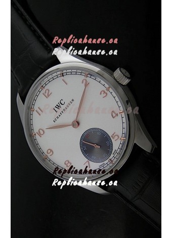 IWC Pro Tuguese Japanese Replica Watch in White Dial