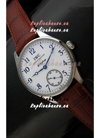 IWC FA Jones Siwss Swiss Replica Watch in White Dial