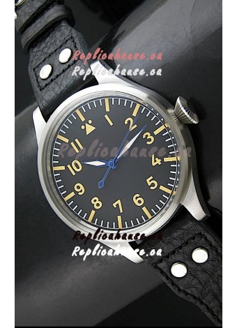 IWC Vintage Big Pilot Swiss Replica Watch in Stainless Steel Casing