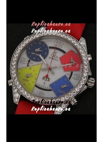 Five Time Zones Jacob&Co. Watch in Multicolour Dial