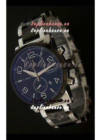 Montblanc FlyBack Chronometer Watch in Dark Black Dial