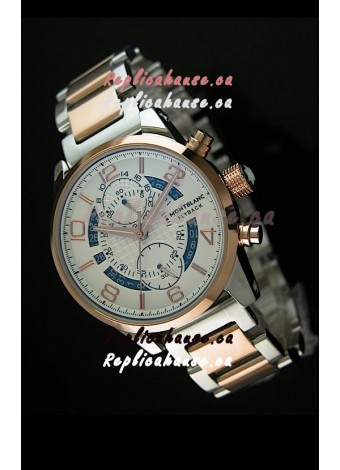 Mont Blanc Flyback Japanese Automatic Replica Watch Two Tone Casing