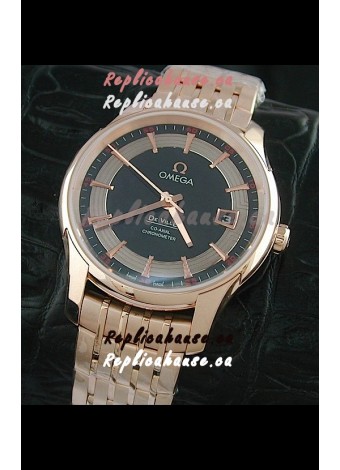 Omega De Ville Hour Vision Watch in Black Dial