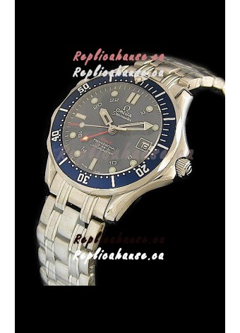 Omega Seamaster GMT Professional Watch in Black Dial