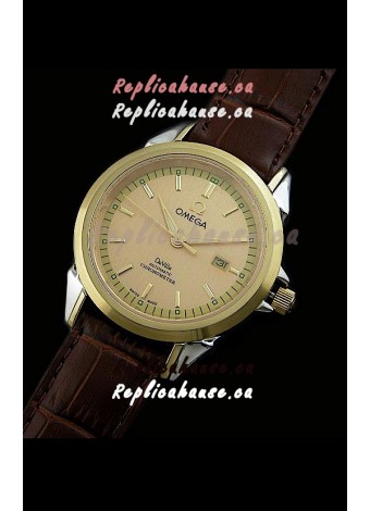 Omega Co-Axial Escapement Mechanical Golden Watch