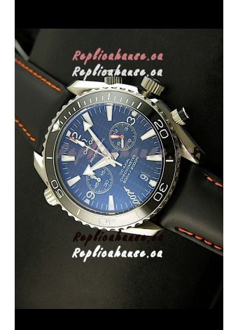 Omega Seamaster The Planet Ocean Japanese Replica Watch in Black