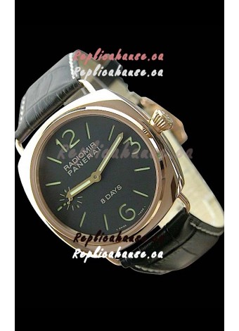 Panerai Radiomir 8 Days Swiss Watch in Pink Gold Case