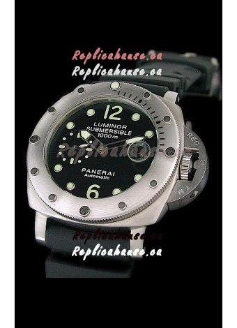Panerai Luminor Submersible 1000m Swiss Watch in Black Dial