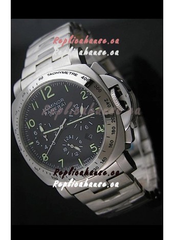 Panerai Luminor Daylight Watch in Steel Strap
