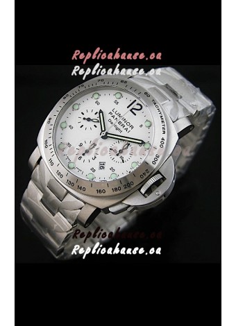 Panerai Luminor Daylight Swiss Watch in White Dial - 1:1 Mirror Replica