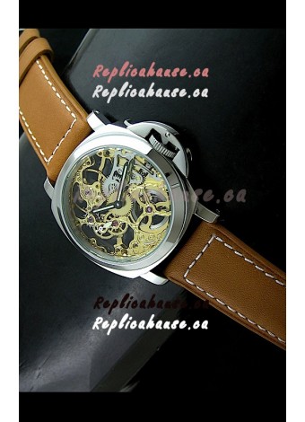 Panerai Luminor Skeleton Dial Swiss Watch