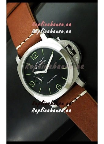 Luminor Panerai Japanese Replica Automatic Watch in Black Dial